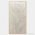 ARTOVITAS Whispered Winds – Textured Minimalist Oil Painting in Off-White - image 1