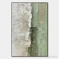 ARTOVITAS Serene Simplicity – Textured Minimalist Abstract Oil Painting - image 1