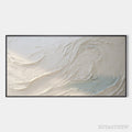 ARTOVITAS Whispers of White – Textured Minimalist Oil Painting - image 1
