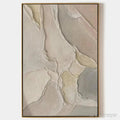 ARTOVITAS Serene Textures – Textured Abstract Painting, Neutral Beige , Vertical Canvas, Minimalist Decor - image 1