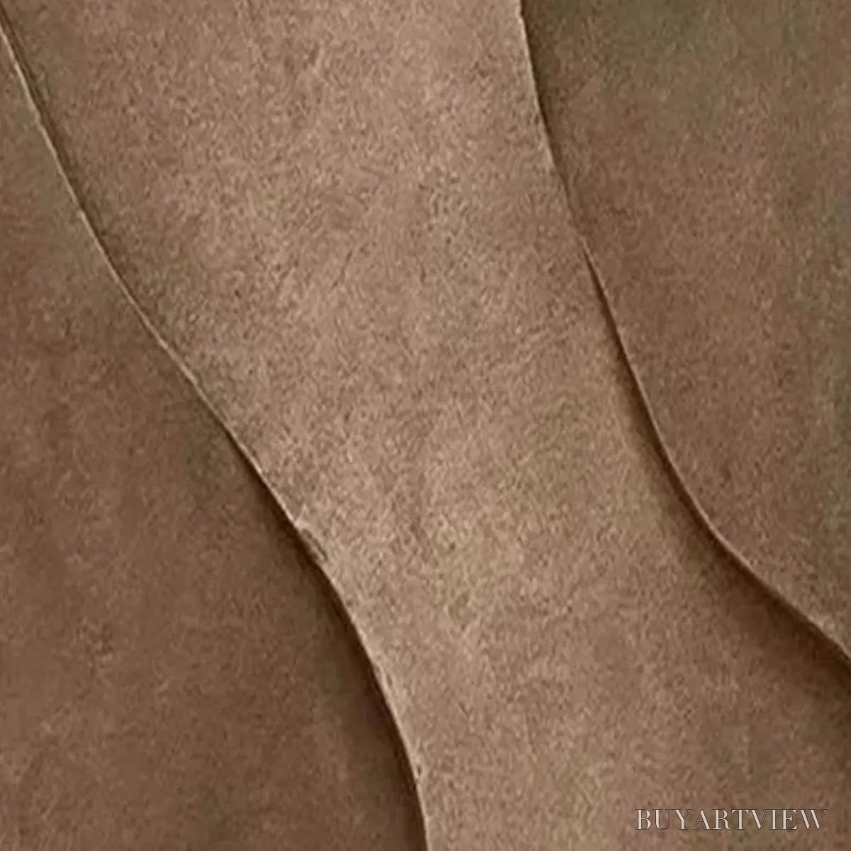 ARTOVITAS Brown Texture Duo – Set of 2 Textured Abstract Paintings in Brown - image 3