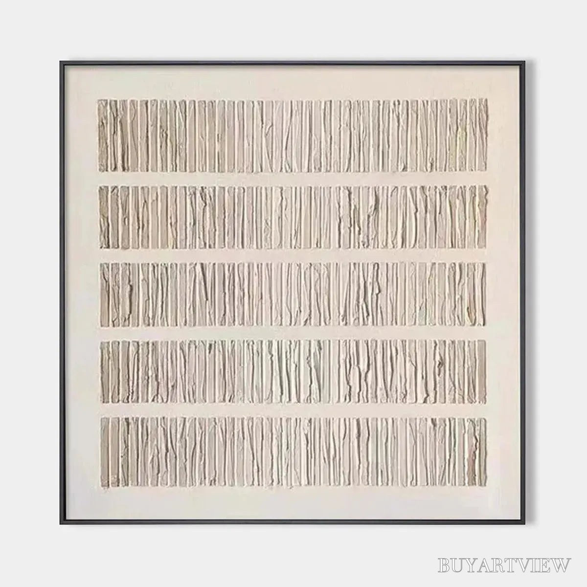 ARTOVITAS Textured Beige – Minimalist Textured Painting - image 1