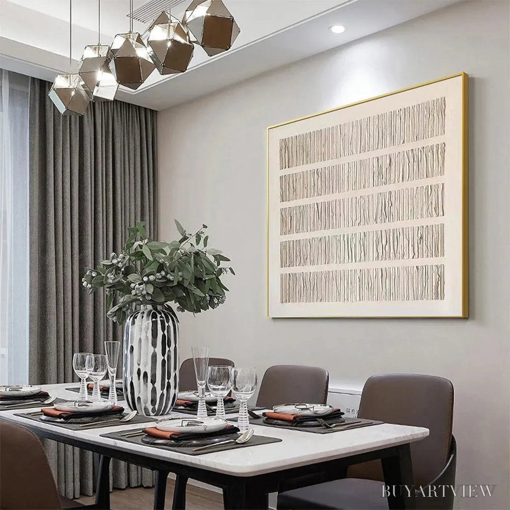 ARTOVITAS Textured Beige – Minimalist Textured Painting - image 4