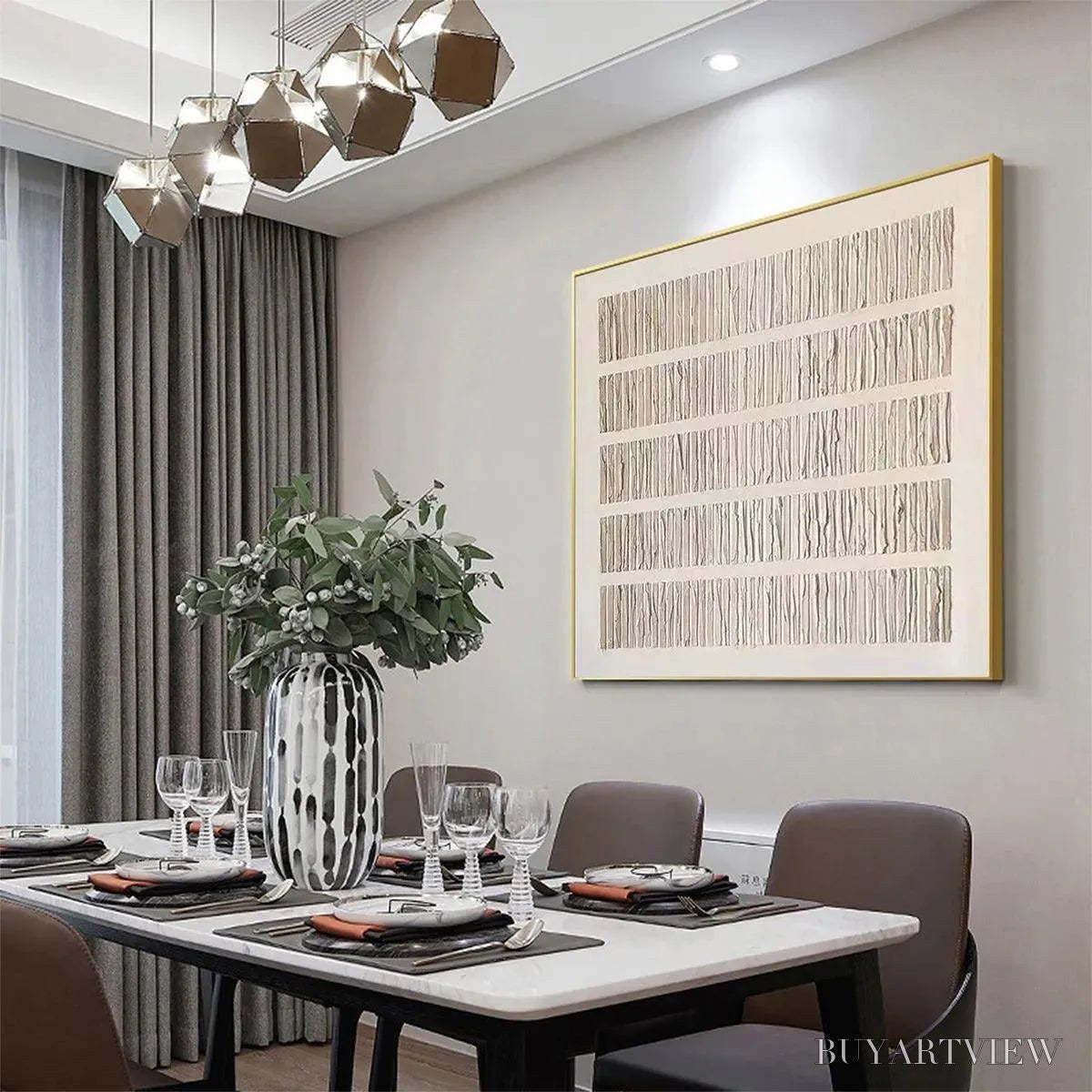 ARTOVITAS Textured Beige – Minimalist Textured Painting - image 4