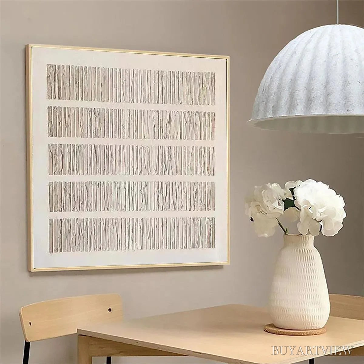 ARTOVITAS Textured Beige – Minimalist Textured Painting - image 5
