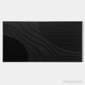 ARTOVITAS Black Texture – Minimalist Textured Painting in Black - image 1