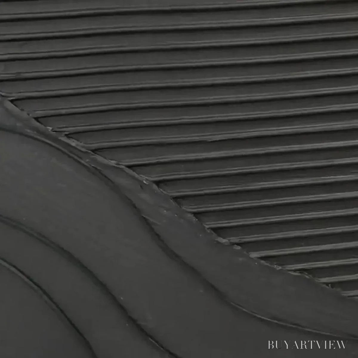 ARTOVITAS Black Texture – Minimalist Textured Painting in Black - image 5