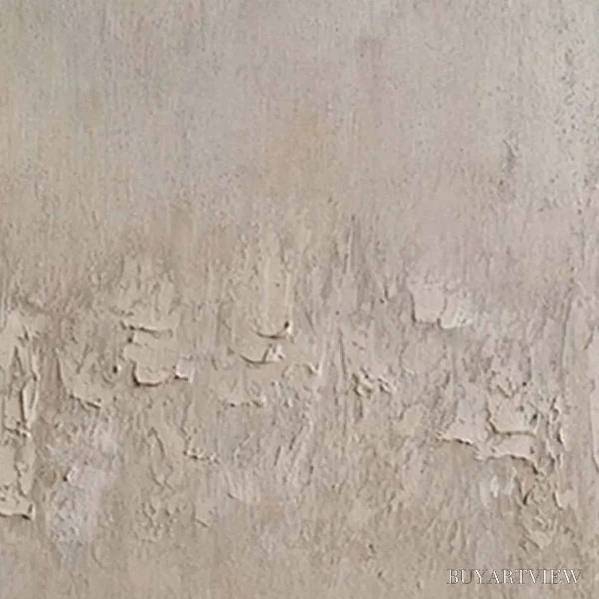 ARTOVITAS Textured Beige Abstract – Minimalist Textured Painting, Square - image 3