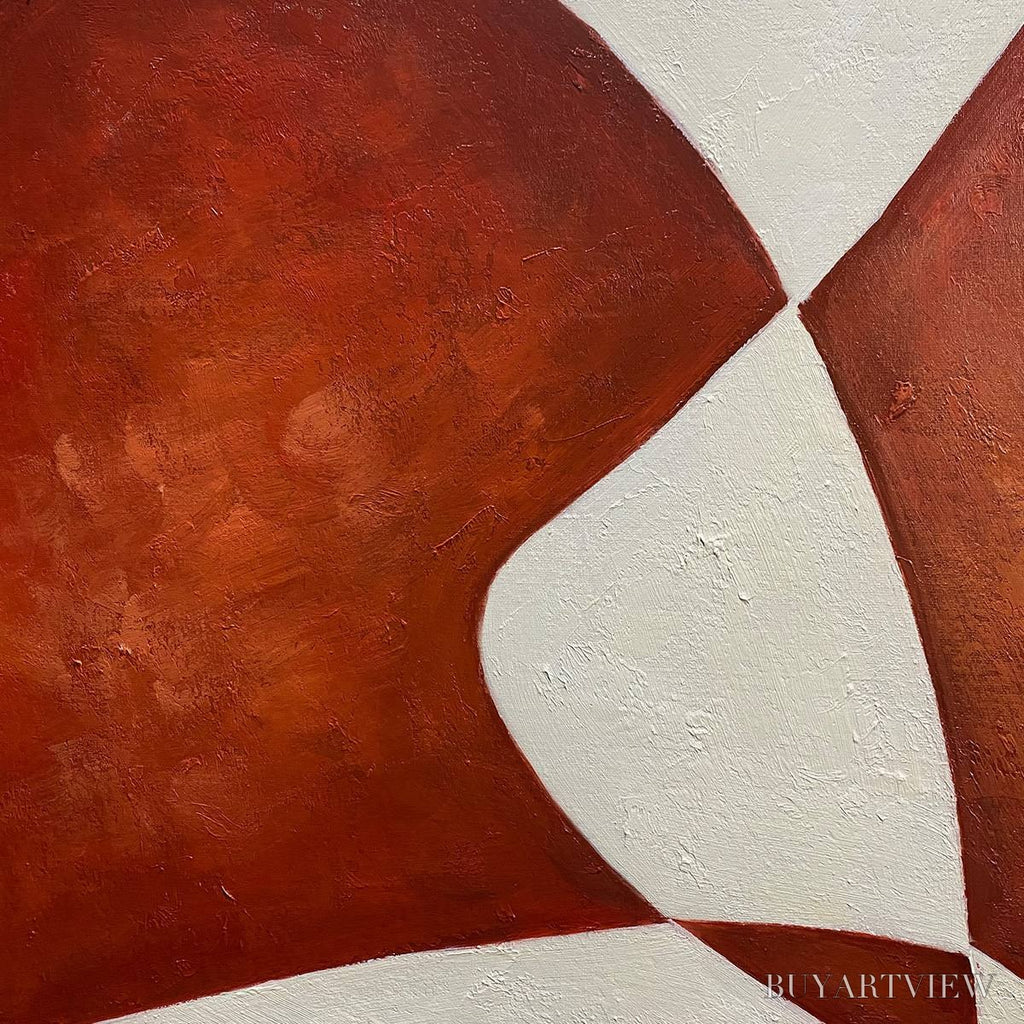 ARTOVITAS Brown Abstract Diptych – Abstract Painting Set of 2, Vertical - image 6