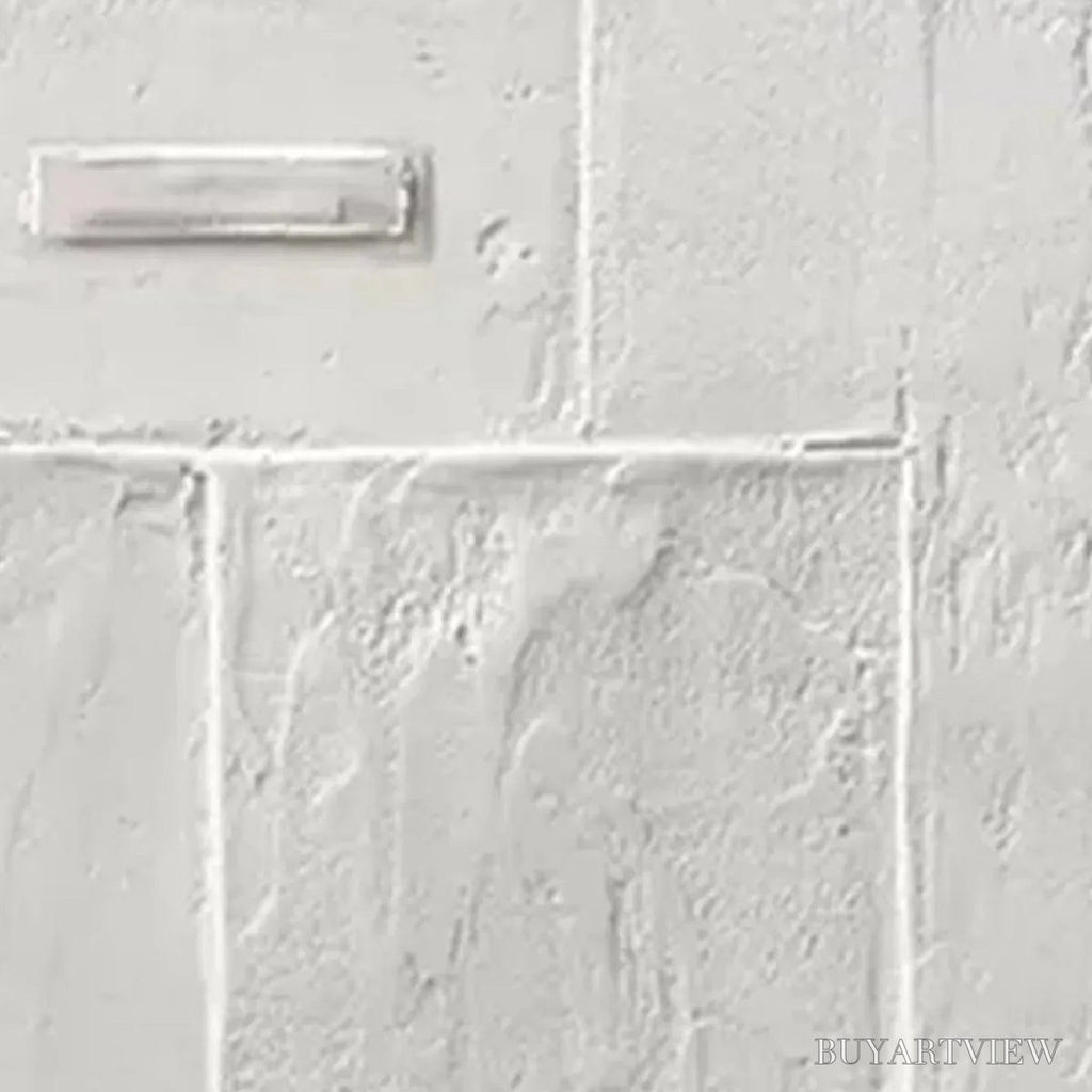 ARTOVITAS White Textured Vertical Diptych – Minimalist Textured Painting Set of 2, Vertical - image 6