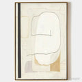 ARTOVITAS Minimalist Abstract – Neutral Abstract Painting, Square - image 1