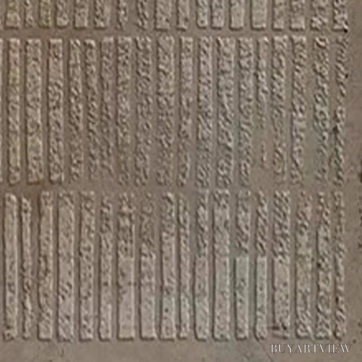 ARTOVITAS Textured Brown Grid – Minimalist Textured Painting - image 5