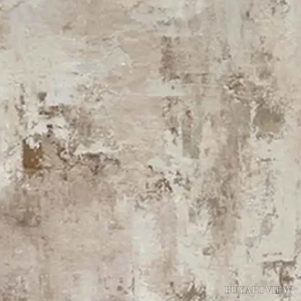 ARTOVITAS Textured Beige Abstract – Minimalist Textured Painting - image 6