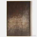 ARTOVITAS Dark Brown Textured Abstract – Minimalist Textured Painting - image 1
