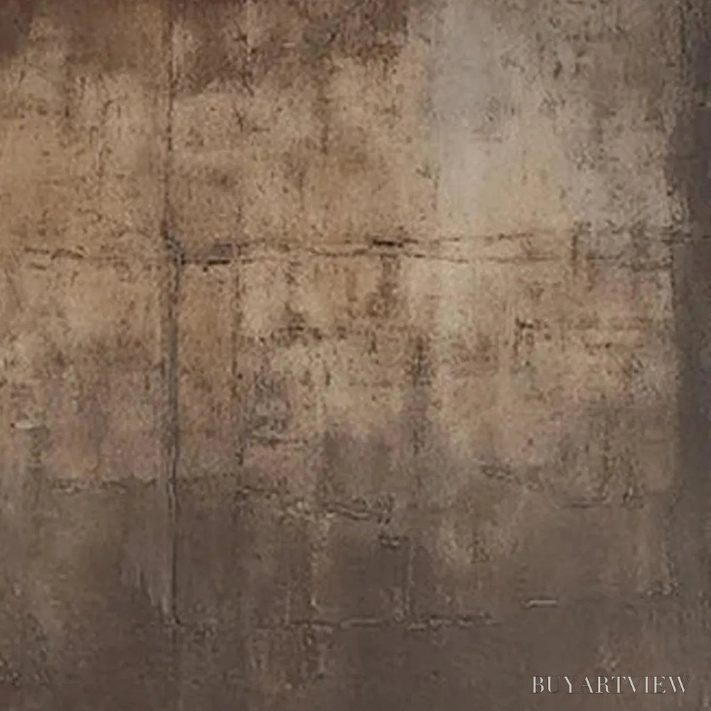 ARTOVITAS Dark Brown Textured Abstract – Minimalist Textured Painting - image 6