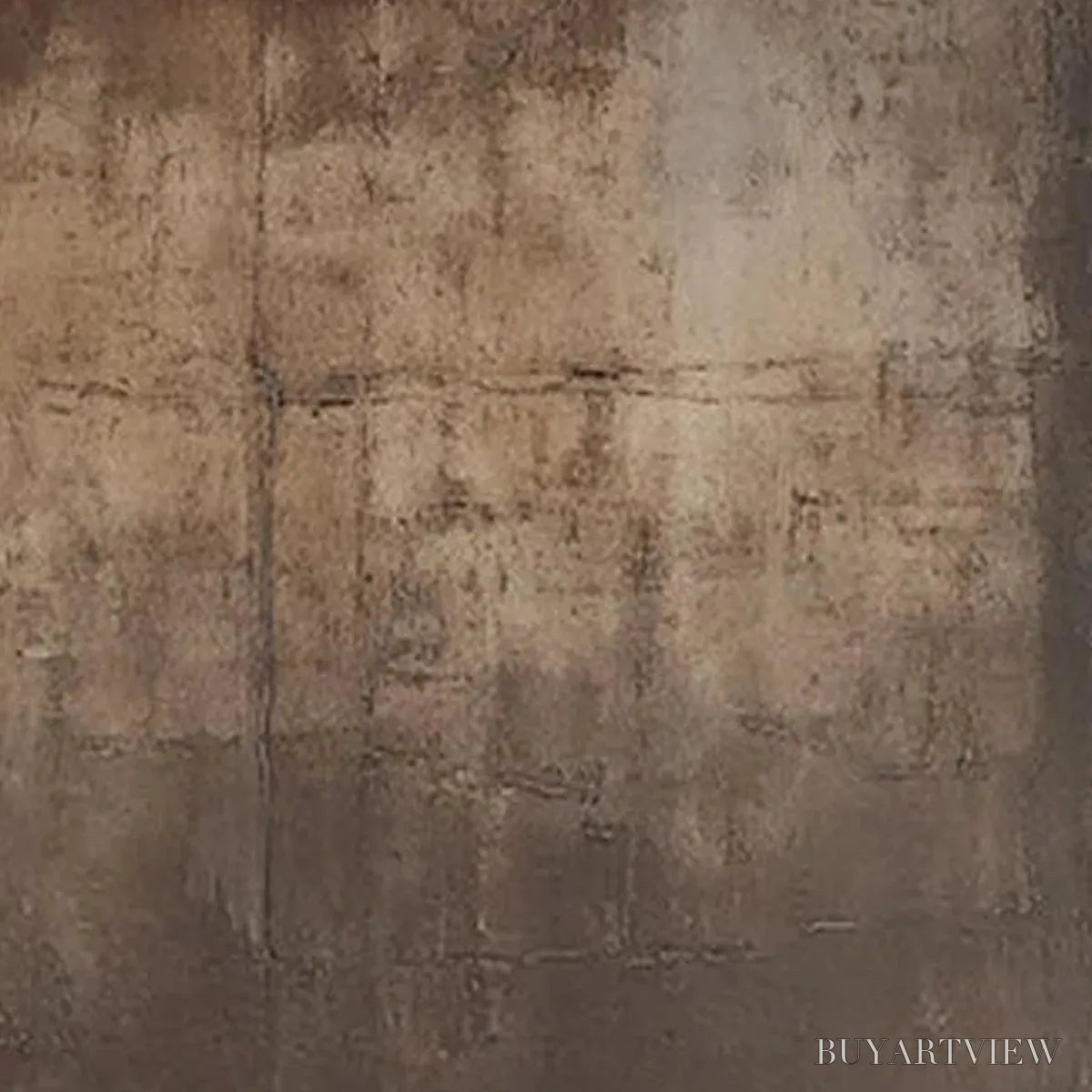 ARTOVITAS Dark Brown Textured Abstract – Minimalist Textured Painting - image 6