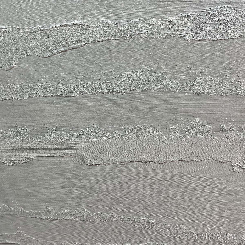 ARTOVITAS Textured Beige Lines – Minimalist Textured Painting - image 3