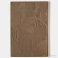 ARTOVITAS Brown Textured Arch – Textured Abstract Painting in Brown - image 1