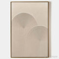 ARTOVITAS Textured Rainbow – Minimalist Textured Painting in Beige - image 1