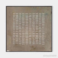 ARTOVITAS Textured Beige Grid – Minimalist Textured Painting - image 1