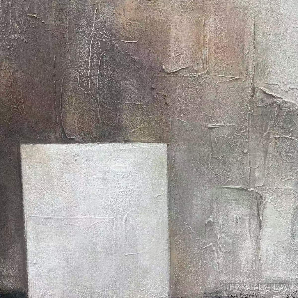 ARTOVITAS Minimalist Doorway – Textured Abstract Painting, Vertical - image 3