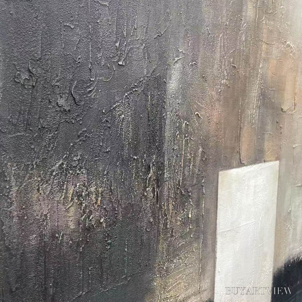 ARTOVITAS Minimalist Doorway – Textured Abstract Painting, Vertical - image 5