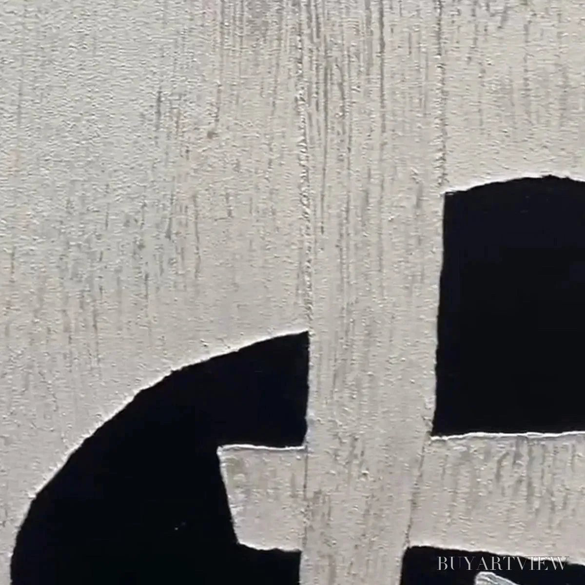 ARTOVITAS Black and White Abstract – Minimalist Abstract Painting - image 4