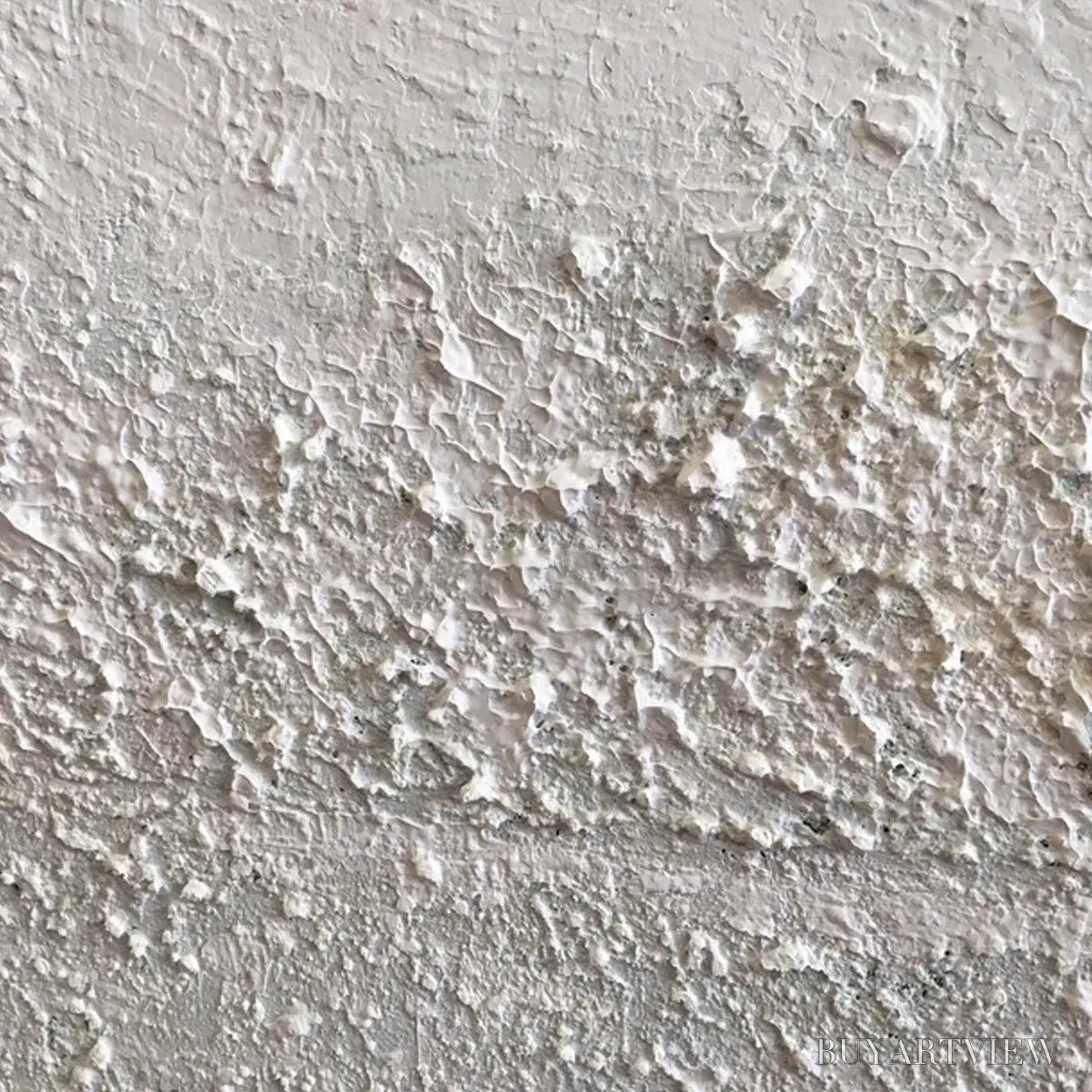 ARTOVITAS Textured Whispers – Textured Minimalist Abstract Painting in White - image 3