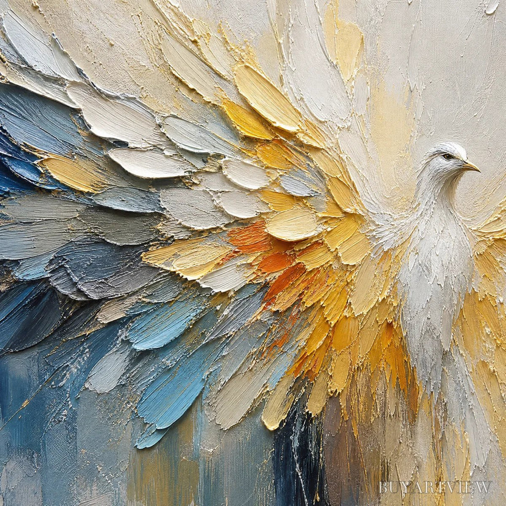 ARTOVITAS Golden Wings – Golden Angel Wings Abstract - image 3
