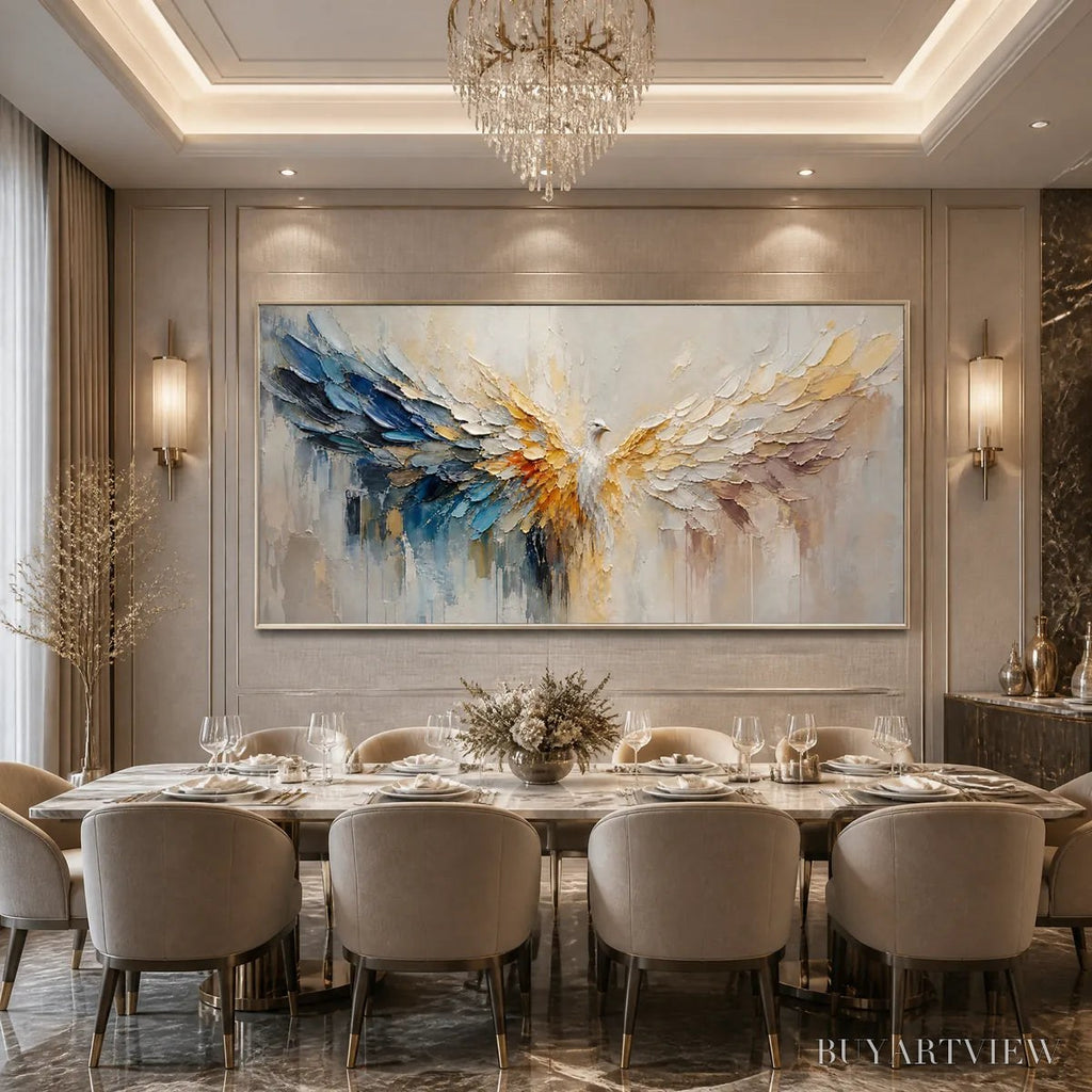 ARTOVITAS Golden Wings – Golden Angel Wings Abstract - image 6