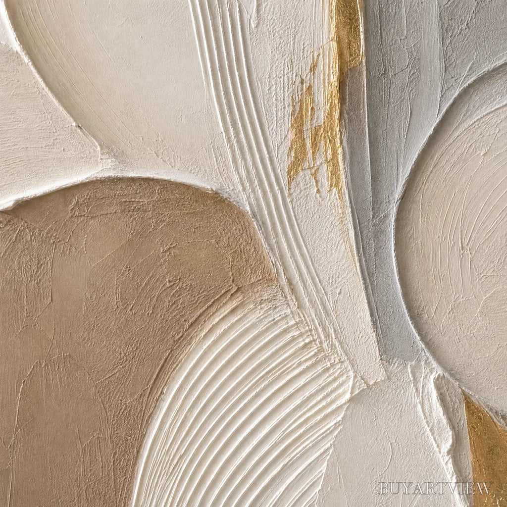 ARTOVITAS Sculpted Quiet – Neutral Sculpted Relief Abstract - image 3