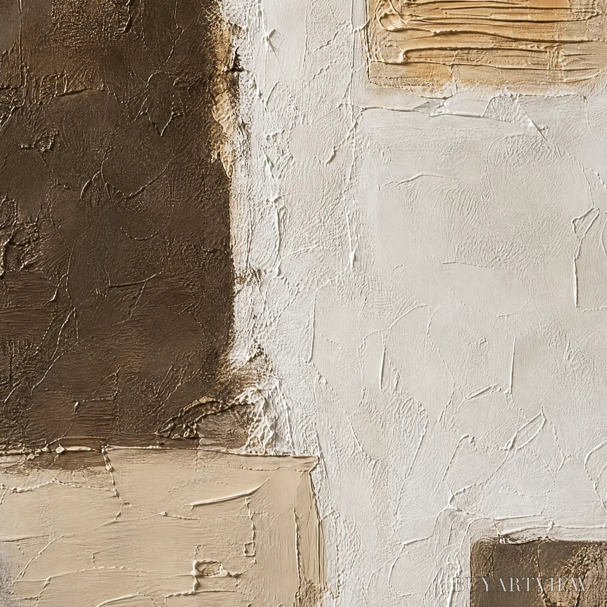 ARTOVITAS Quiet Blocks – Neutral Block Texture Abstract - image 3