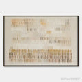 ARTOVITAS Sandline Horizon – Beige Linear Texture Horizontal Abstract - image 1