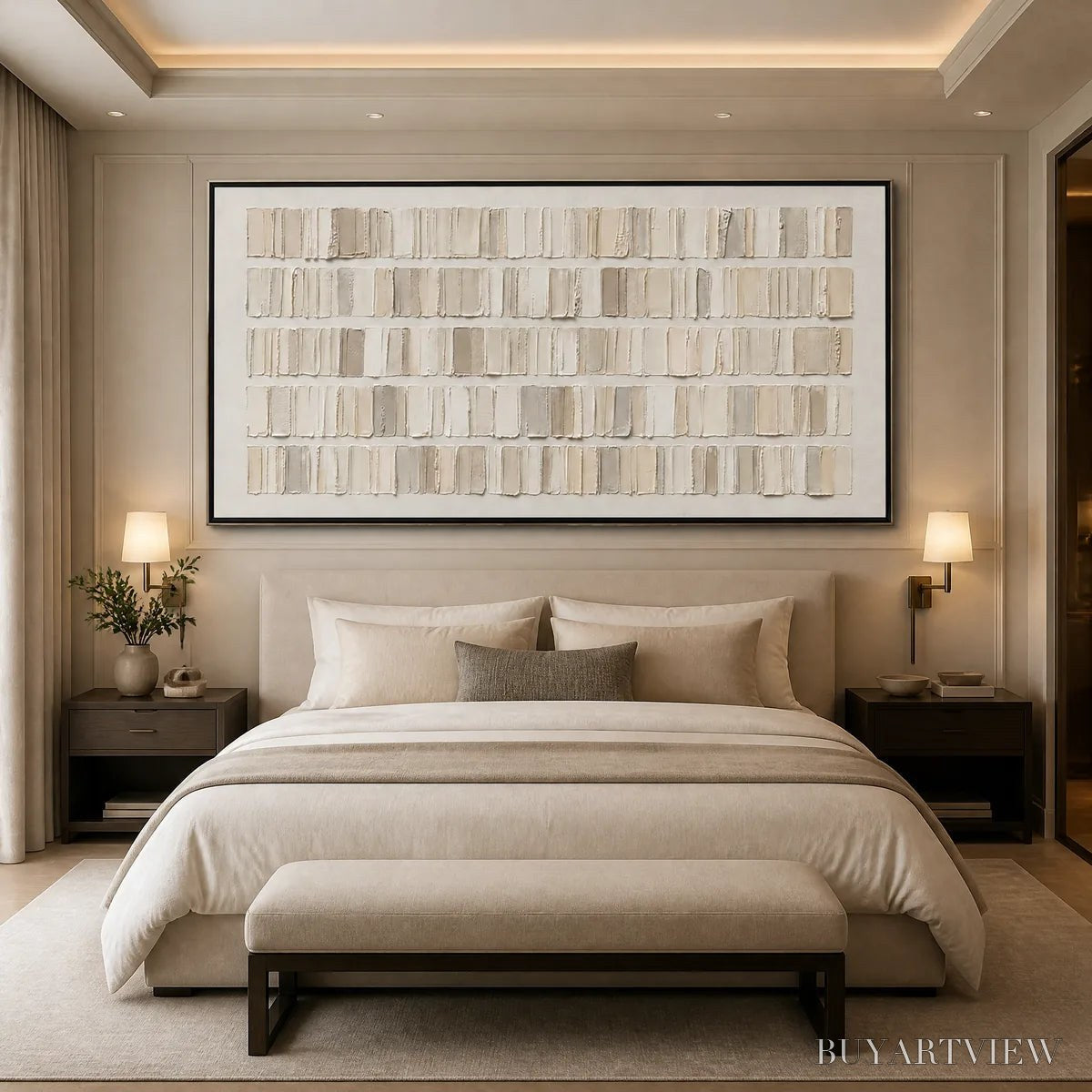 ARTOVITAS White Current – White Horizontal Texture - image 6