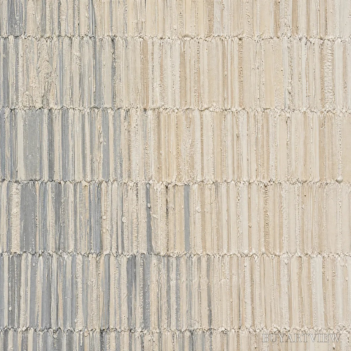 ARTOVITAS Grey Line Calm – Grey White Linear Texture Abstract - image 3