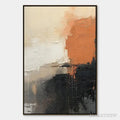 ARTOVITAS Coral Shadow – Coral Black Neutral Abstract - image 1