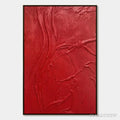 ARTOVITAS Ardor – Bold Red Textured Abstract Impasto - image 1