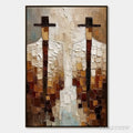 ARTOVITAS the Companions – Heavy Texture Impasto Painting of Two Figures - image 1
