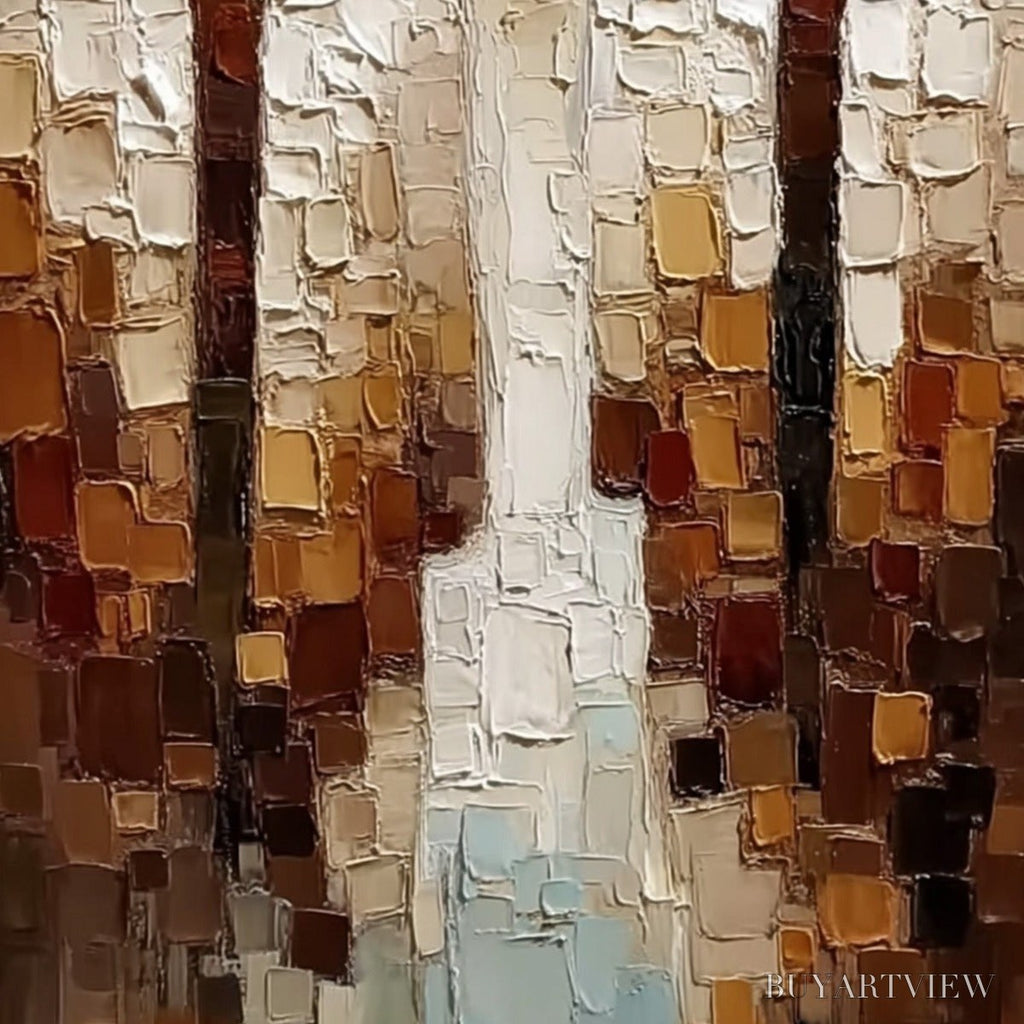 ARTOVITAS the Companions – Heavy Texture Impasto Painting of Two Figures - image 5