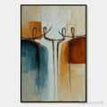 ARTOVITAS Unity – Textured Abstract Painting of Connected Figures - image 1