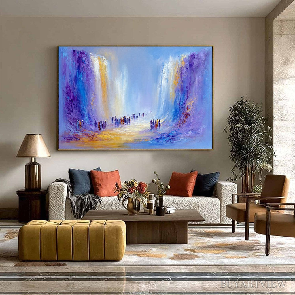 ARTOVITAS the Passage – Epic Journey Abstract Impasto Palette Knife Painting - image 4