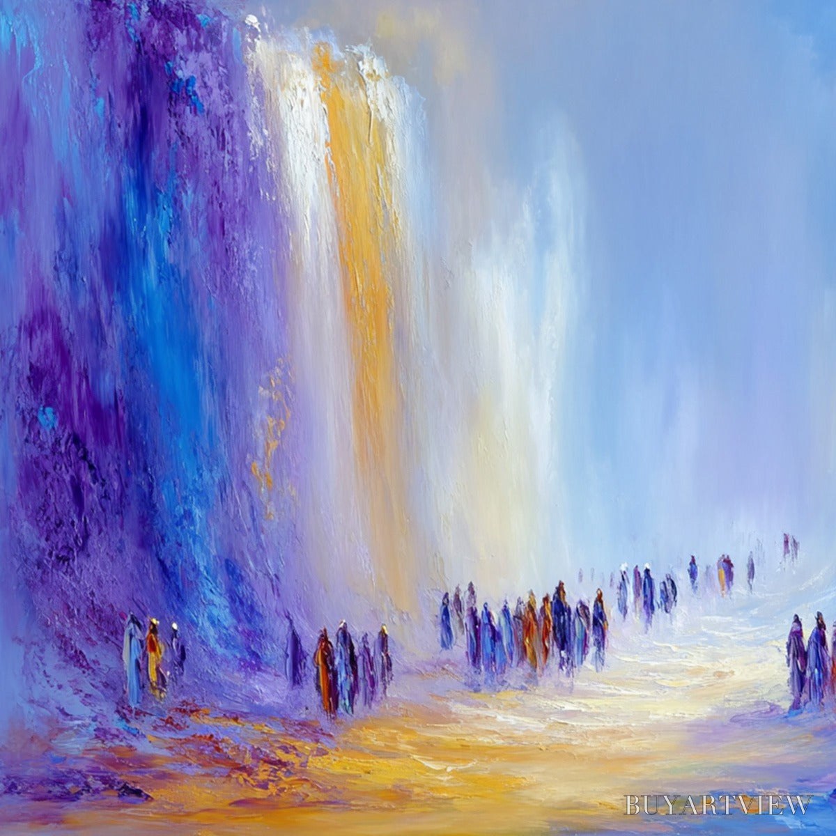 ARTOVITAS the Passage – Epic Journey Abstract Impasto Palette Knife Painting - image 5