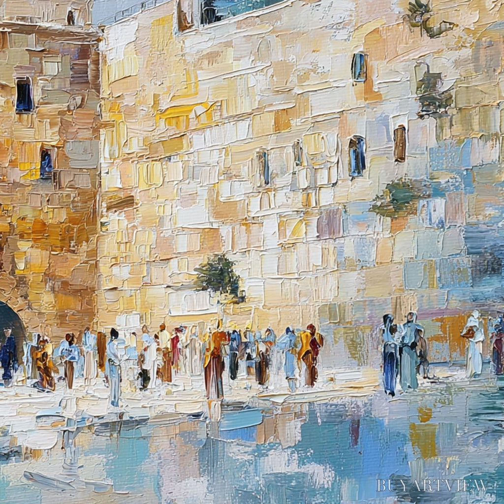ARTOVITAS Echoes of Eternity – Textured Impasto Painting of a Historic Cityscape - image 5