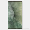 ARTOVITAS Emerald Depths – Textured Abstract Oil Painting - image 1