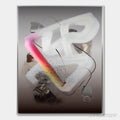 ARTOVITAS Ethereal Drift – Abstract Textured Oil Painting on Grey - image 1