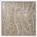 ARTOVITAS Golden Botanicals – Textured Metallic Gold Leaf Oil Painting - image 1