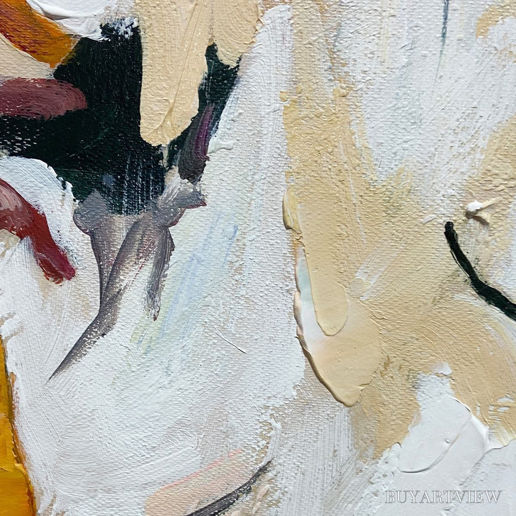 ARTOVITAS Autumn Whispers – Textured Abstract Impasto Oil Painting - image 6