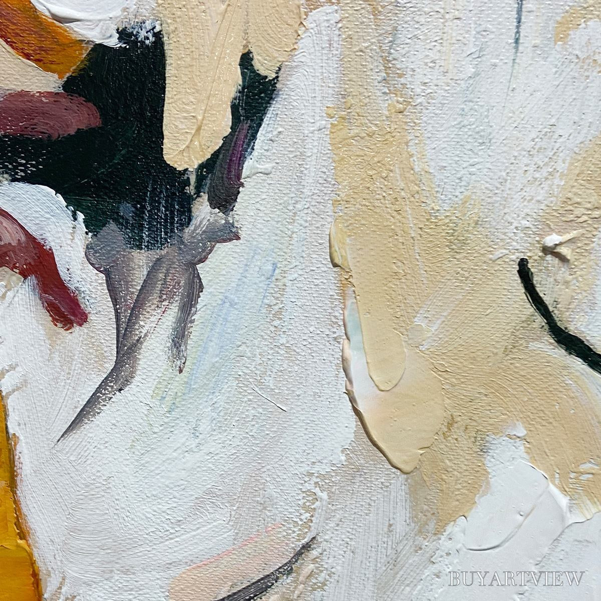 ARTOVITAS Autumn Whispers – Textured Abstract Impasto Oil Painting - image 6