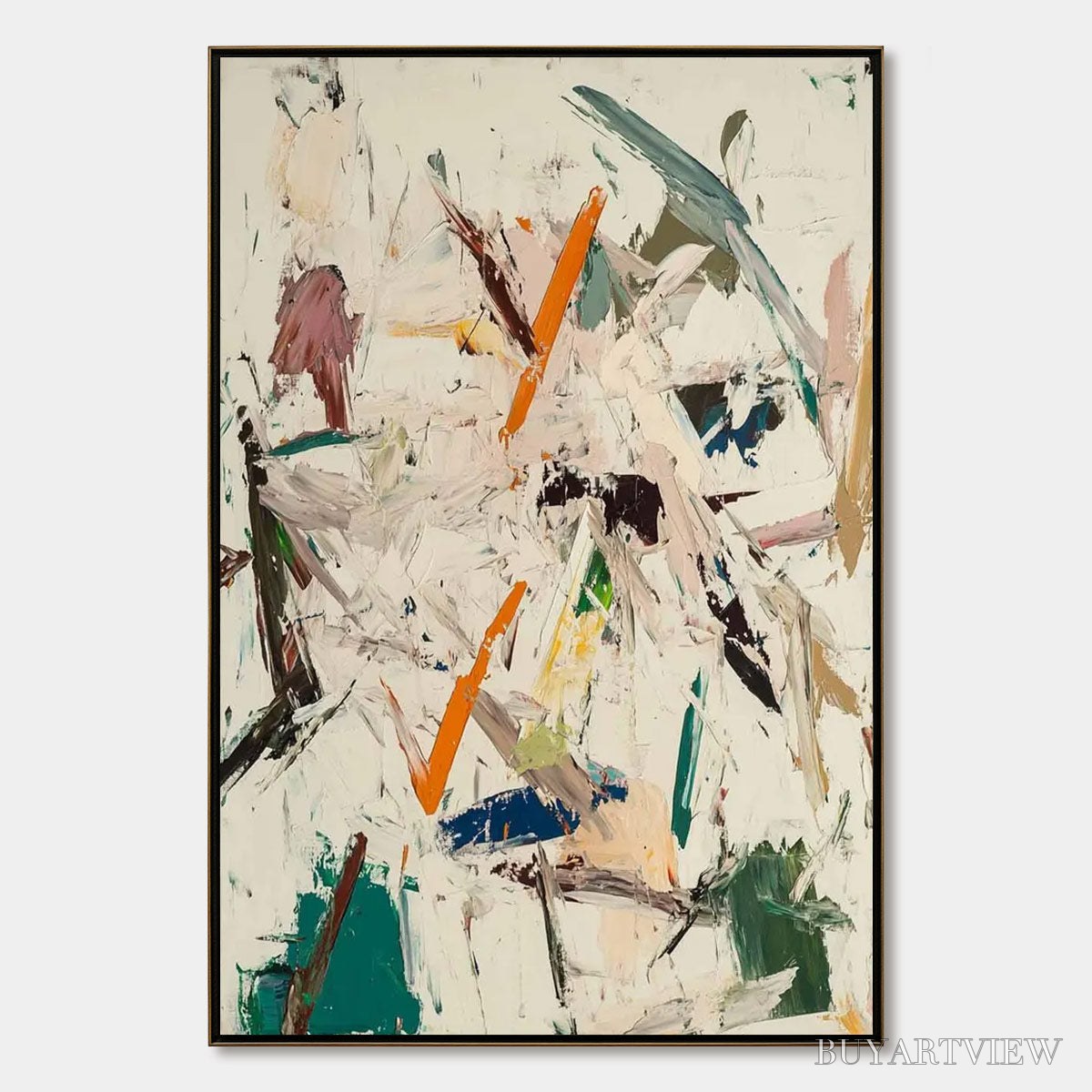 ARTOVITAS Frozen Rush – Textured Abstract Impasto Oil Painting - image 1