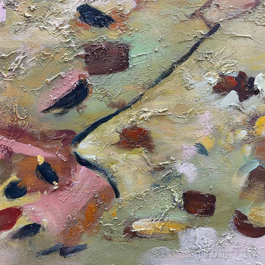 ARTOVITAS Earth Tones – Abstract Organic Textured Oil Painting - image 6